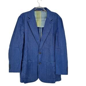 The Territory Ahead Linen Beachcomber Blazer L Mens NEW Sport Coat Blue Jacket